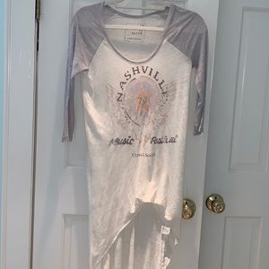 Free people Nashville Music Festival 3/4 sleeve top size XS